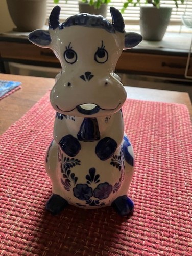 Mooooooooo vintage delft blue - vintage,